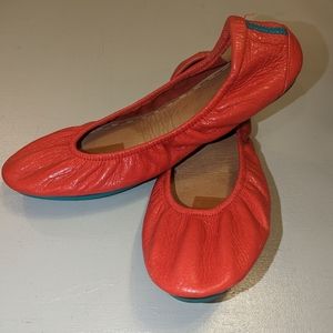 Size 8 Tieks. "Poppy" color.